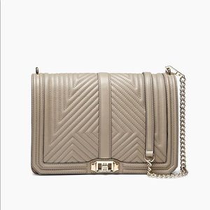 Geo Quilted Love Jumbo- MUSHROOM